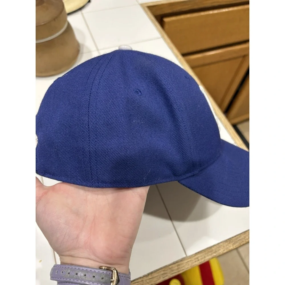 LA Dodgers `47 Brand Hat Cap Adjustable Strap Blue/White MLB‎ EUC